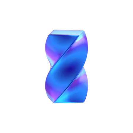 Forma abstracta de cubo  3D Icon