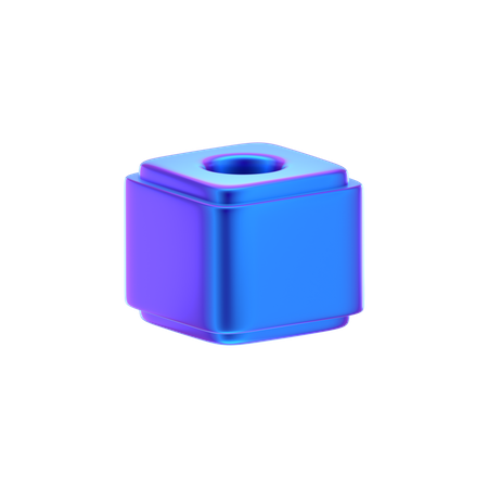 Forma abstracta de cubo  3D Icon