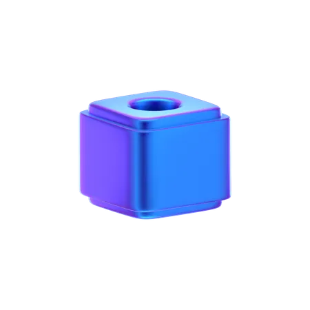 Forma abstracta de cubo  3D Icon