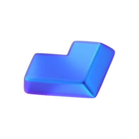 Forma abstracta de cubo  3D Icon