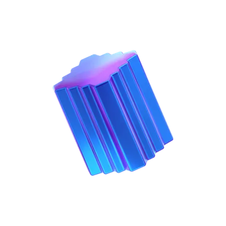 Forma abstracta de cubo  3D Icon