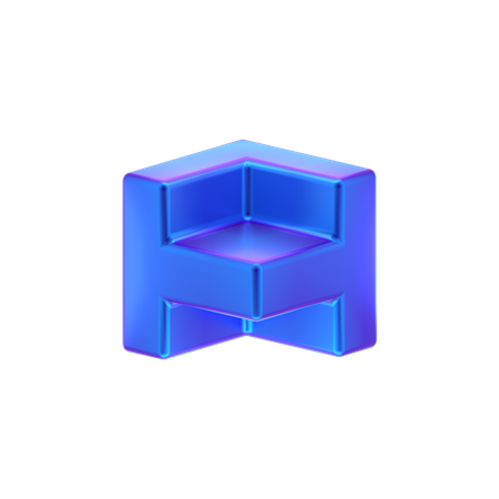 Forma abstracta de cubo  3D Icon