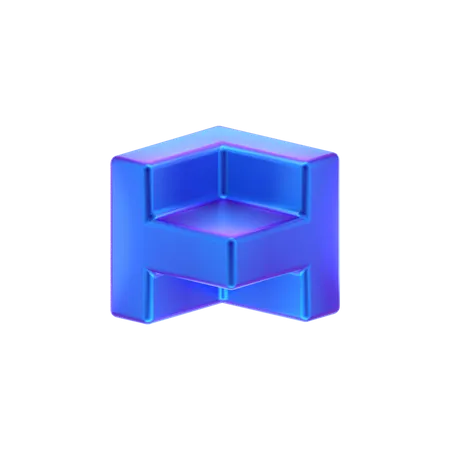 Forma abstracta de cubo  3D Icon