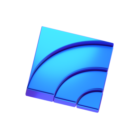 Forma abstracta de cubo  3D Icon