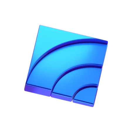 Forma abstracta de cubo  3D Icon