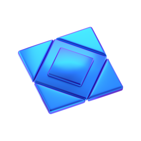 Forma abstracta de cubo  3D Icon