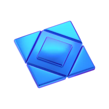 Forma abstracta de cubo  3D Icon