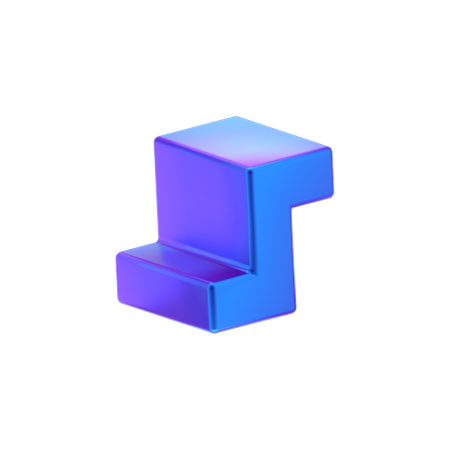 Forma abstracta de cubo  3D Icon