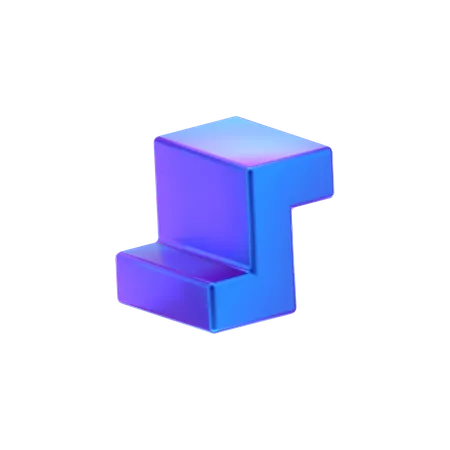 Forma abstracta de cubo  3D Icon