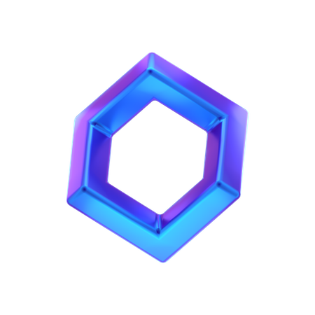 Forma abstracta de cubo  3D Icon