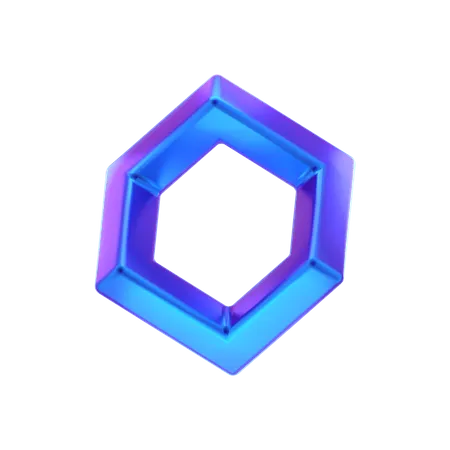 Forma abstracta de cubo  3D Icon