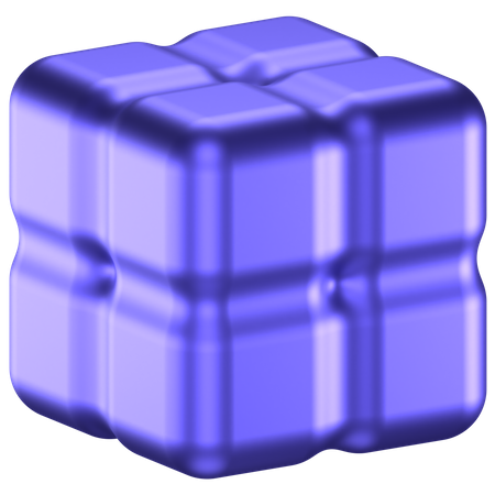 Forma abstracta de cubo  3D Icon