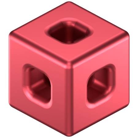 Forma abstracta de cubo  3D Icon