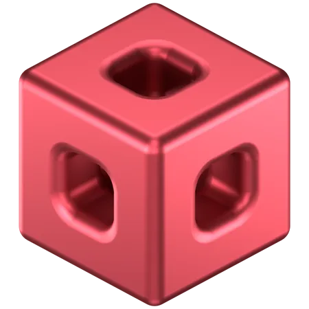 Forma abstracta de cubo  3D Icon