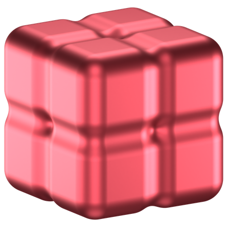 Forma abstracta de cubo  3D Icon