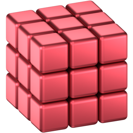 Forma abstracta de cubo  3D Icon