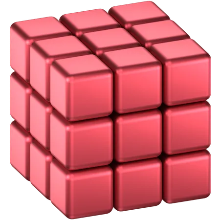 Forma abstracta de cubo  3D Icon