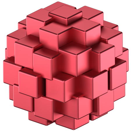 Forma abstracta de cubo  3D Icon