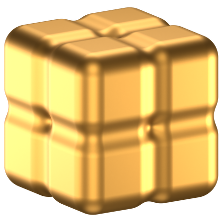 Forma abstracta de cubo  3D Icon