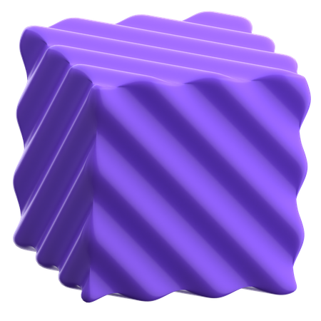 Formas abstractas del cubo  3D Icon