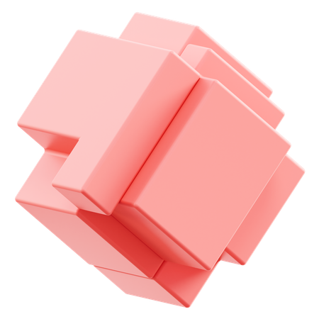 Fração cúbica  3D Icon