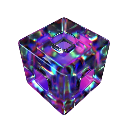 Cubo furado  3D Icon