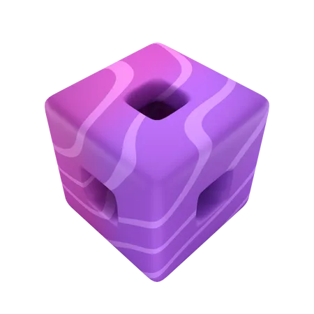 Cubo furado  3D Icon