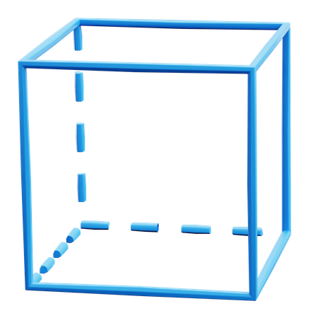 Cubo de geometría  3D Icon