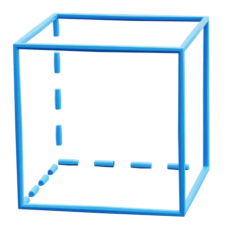 Cubo de geometría  3D Icon