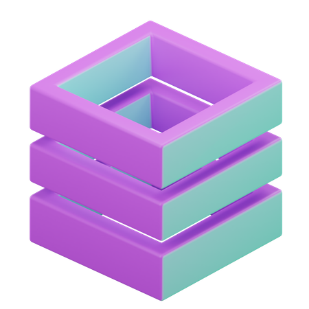 Cubo Geométrico  3D Icon