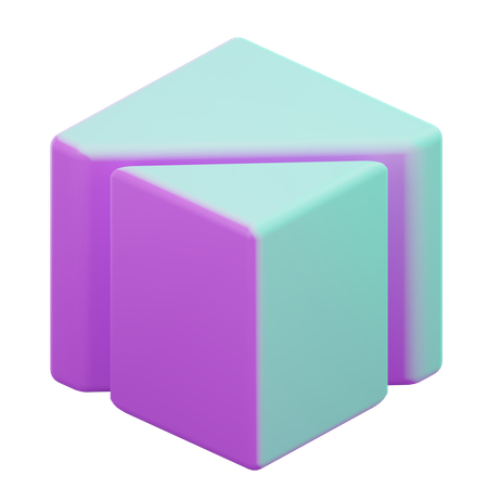 Cubo Geométrico  3D Icon