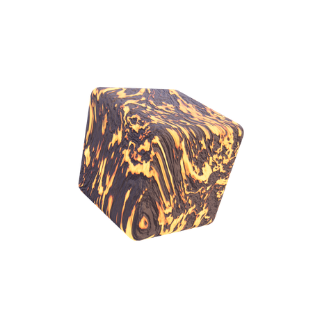 Cubo lava roca forma abstracta  3D Icon