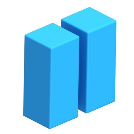 Cubo longo  3D Icon