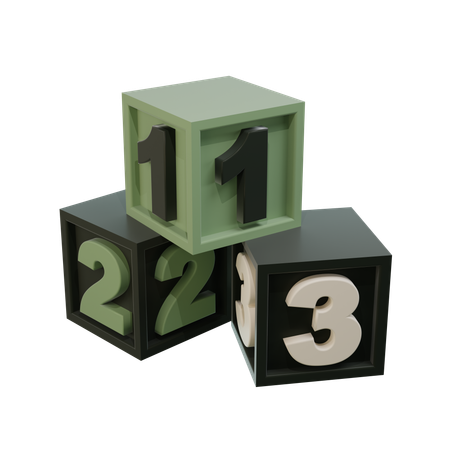 Cubo matemático  3D Icon