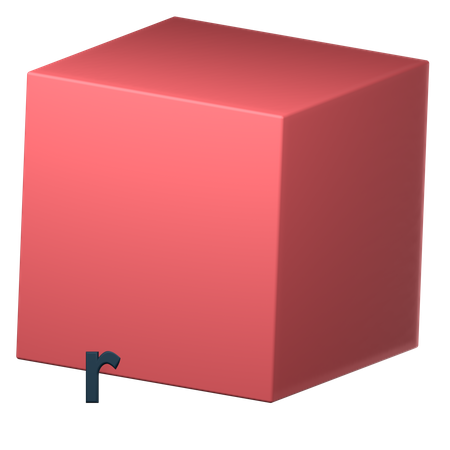 Cubo matemático  3D Icon
