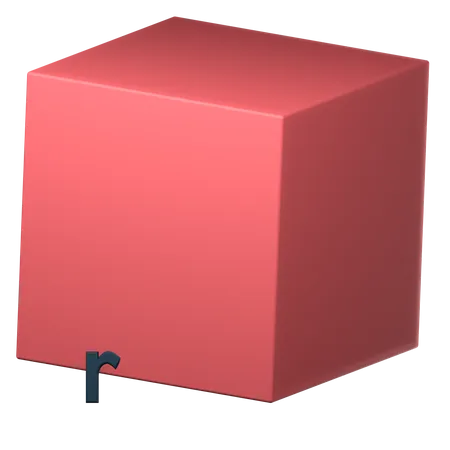 Cubo matemático  3D Icon