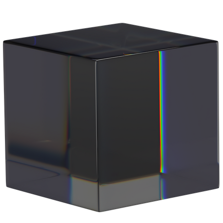 Cubo oscuro  3D Icon