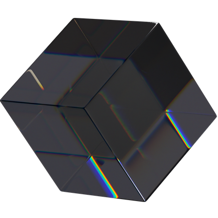 Cubo oscuro  3D Icon