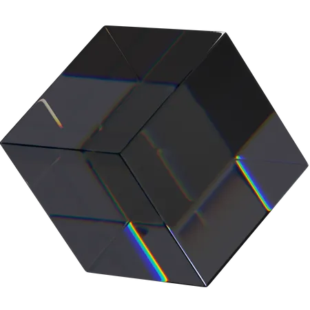 Cubo oscuro  3D Icon