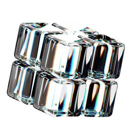 Cubo abstrato  3D Icon