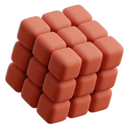 Cubo abstrato  3D Icon