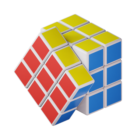 Cubo de rubí  3D Icon