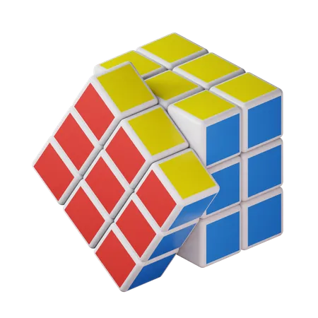 Cubo de rubí  3D Icon