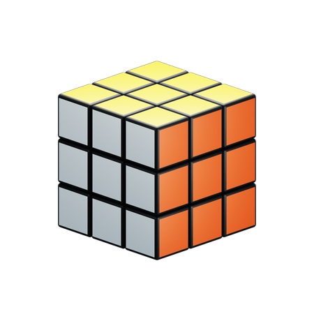 Cubo de rubí  3D Icon