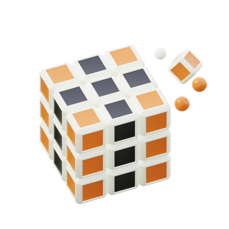 Cubo de Rubik  3D Icon