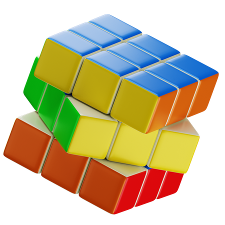 Cubo Rubik  3D Icon