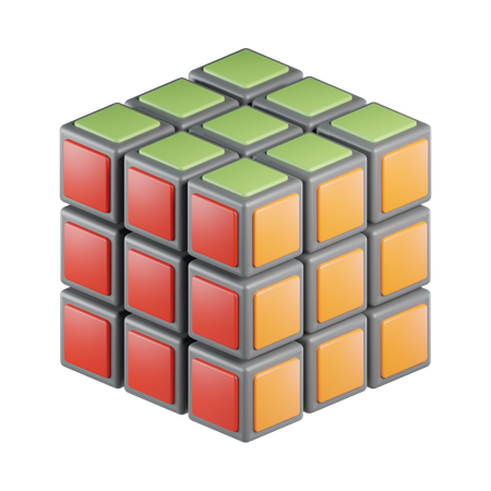 Cubo de Rubik  3D Icon