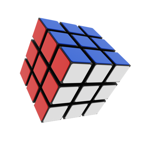 Cubo de rubik  3D Illustration