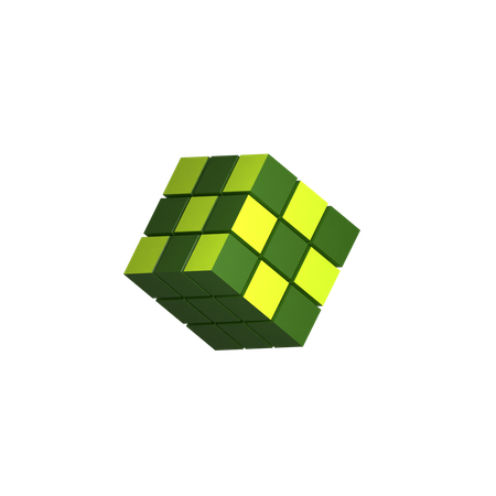 Cubo de rubik  3D Icon