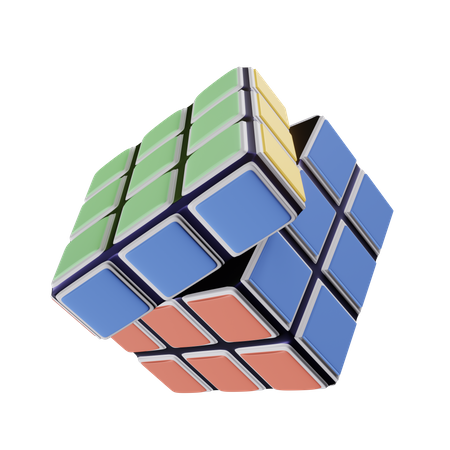 Cubo de rubik  3D Icon